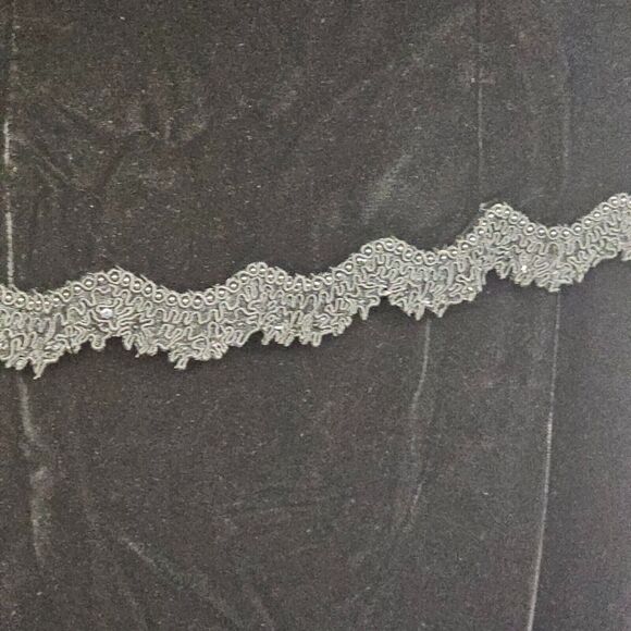 VTG Maggy London Petite Velvet Dress Sz 8 Black Whimsigoth Fairy Grunge Ren - Picture 2 of 9